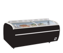 Réfrigérateur / congélateur de supermarché noir TWIN 220B-CF