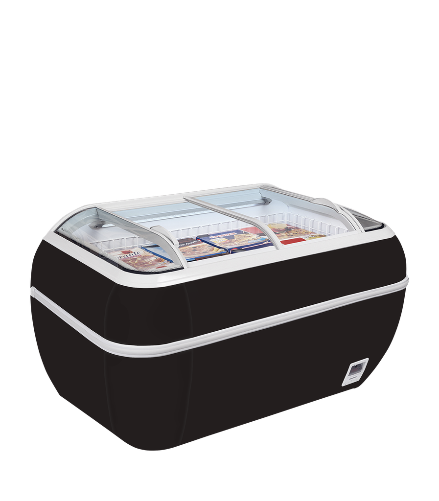 Congélateur de supermarché noir TWIN HEAD B-F