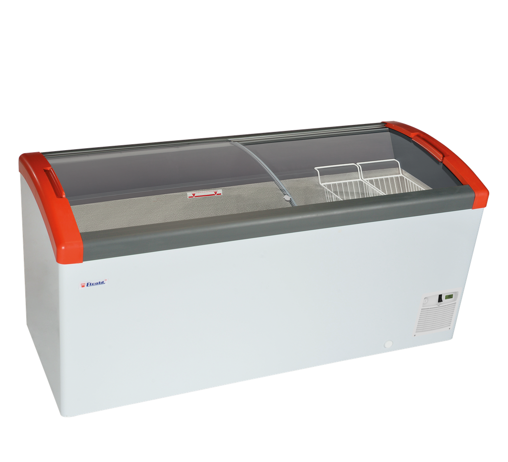 Congélateur coffre couvercles coullisantes Elcold Focus 171 RED