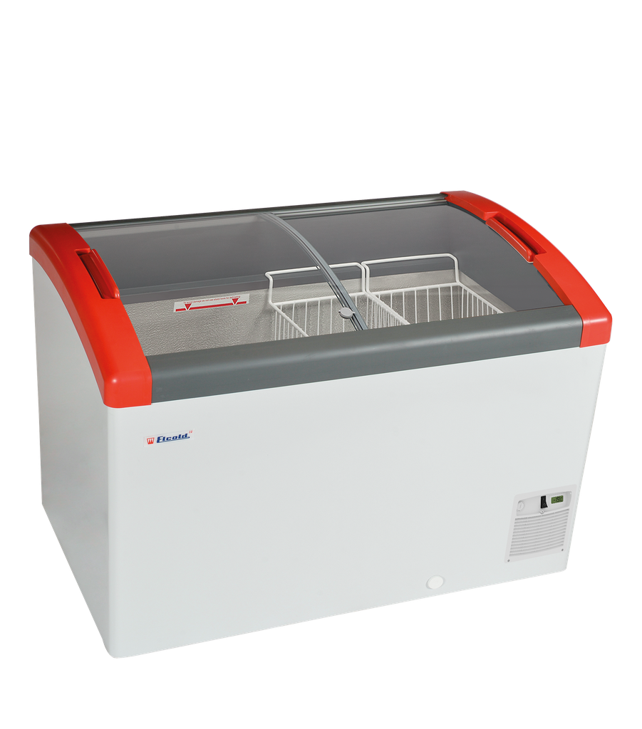 Congélateur coffre couvercles coullisantes FOCUS 106 RED