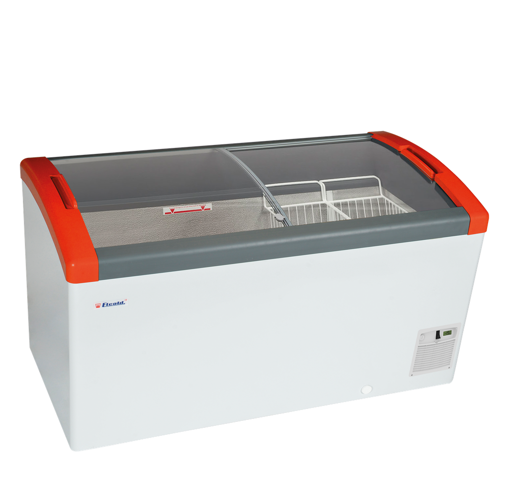 Congélateur coffre couvercles coullisantes FOCUS 131 RED