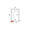 Panneaux de chambre congélation 120 mm CR 120x180x220