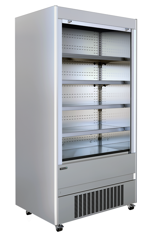Vitr. Réfrig.libre service inox rideau élect. MCX130M