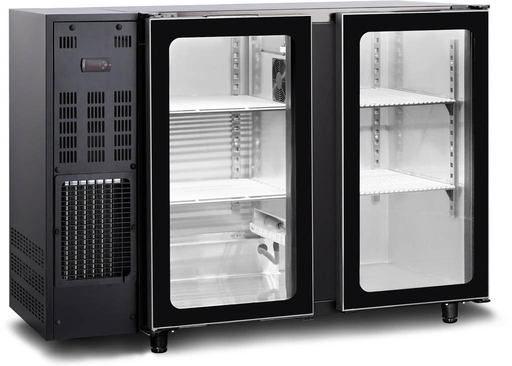 Desserte de bar portes vitrées TBC2G 125B