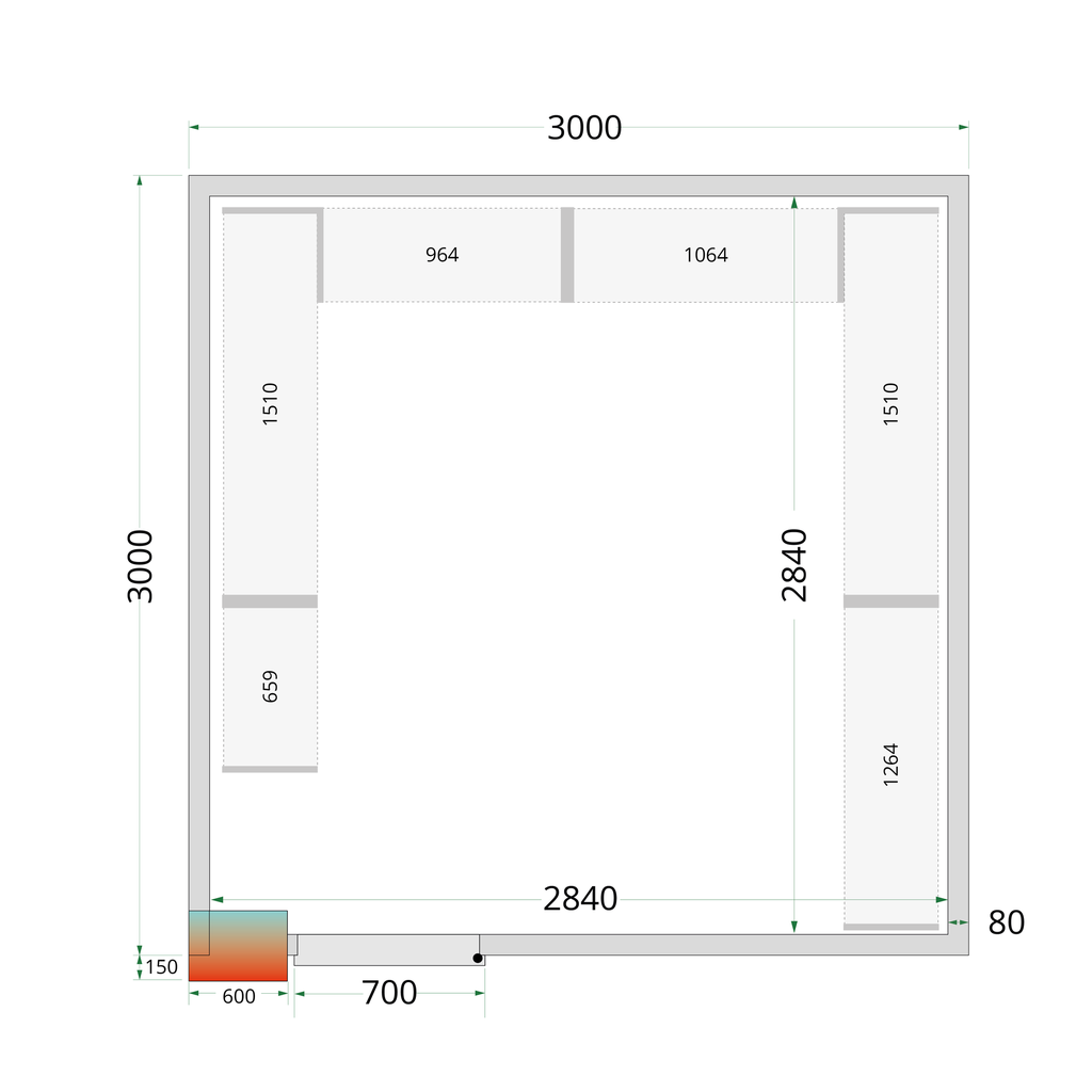 CRPF3030 Shelf Rack System Kit