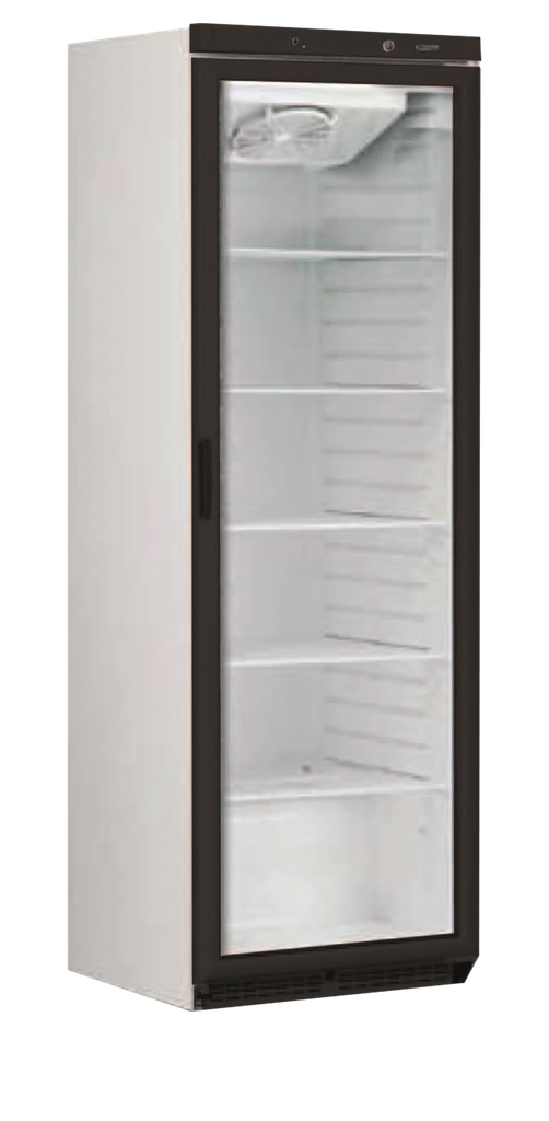 Vitrine ventilée négative cadre porte noir DV40ZWART