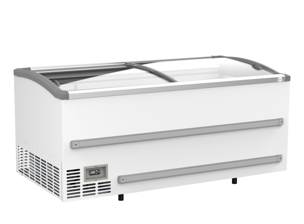 Gondole surgelés couvercles coull. vitrées XS802