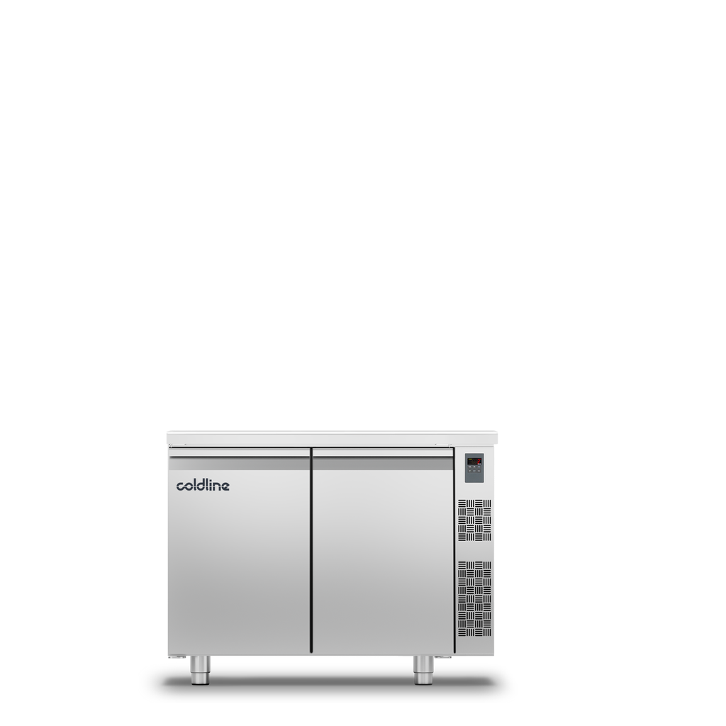 Table réfrigérée ventilée 2 portes GN1/1  - sans groupe MASTER 2P/SG