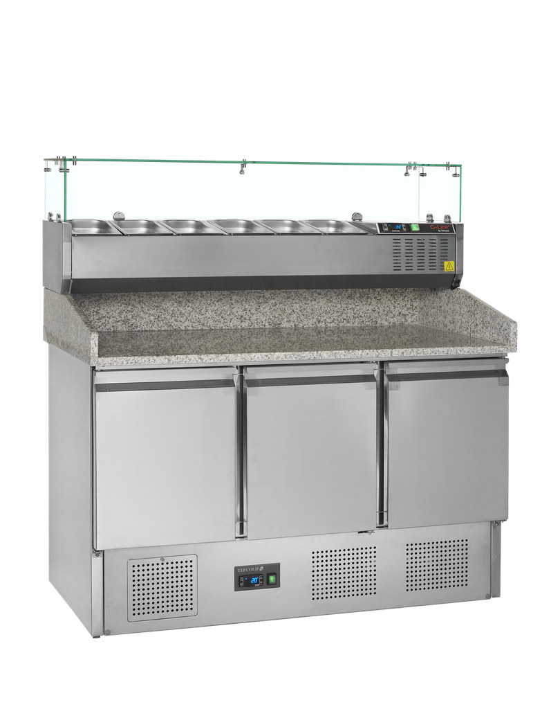 Table à pizza avec module pour garniture PT1365 + GVC33-140