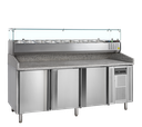 Table à pizza avec module pour garniture PT1300 + GVC38-200