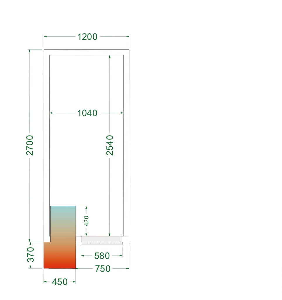 Chambre froide (Complet avec monobloc) CRPF1227