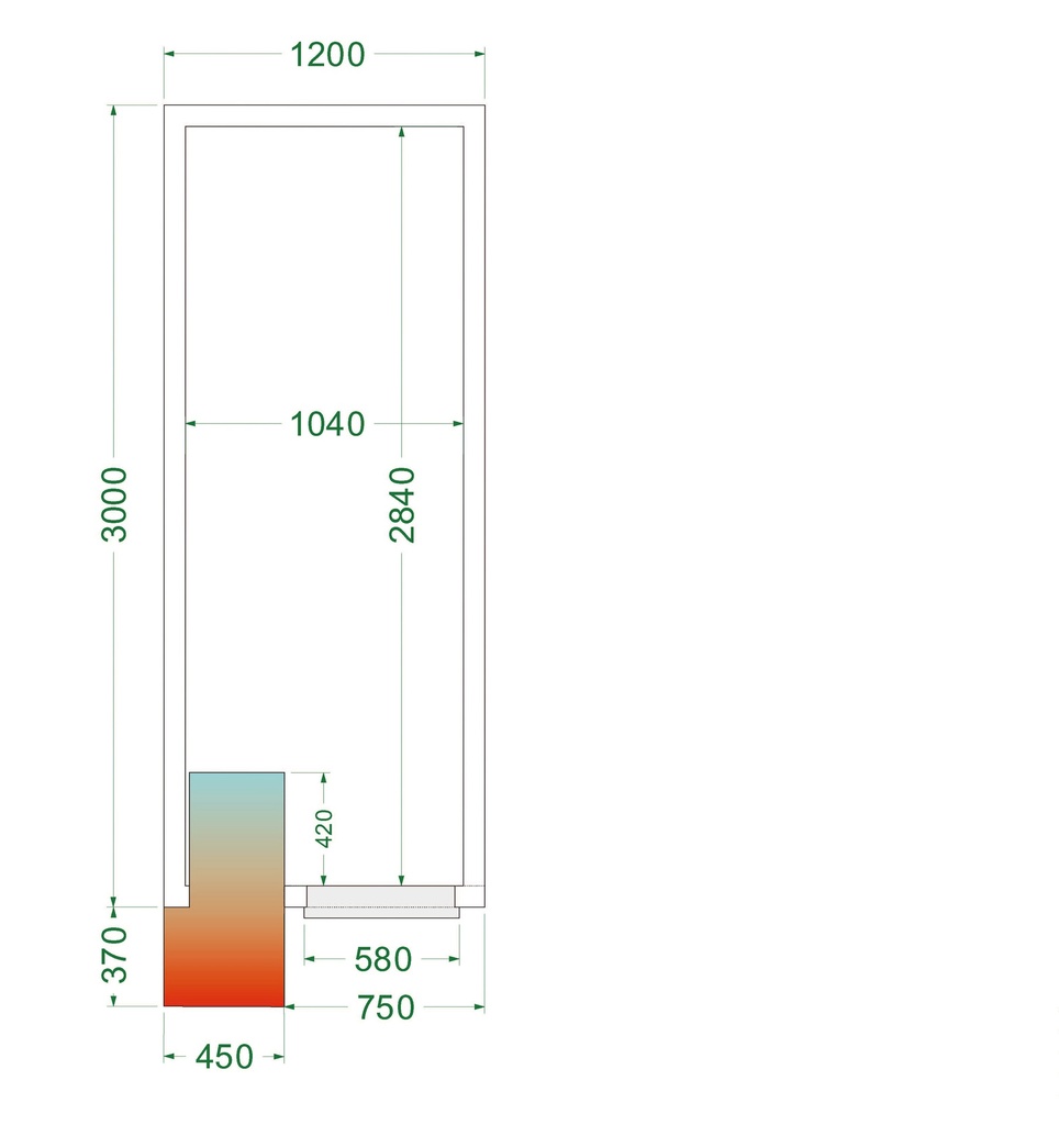 Chambre froide (Complet avec monobloc) CRPF1230