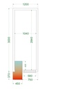 Chambre froide (Complet avec monobloc) CRPF1230