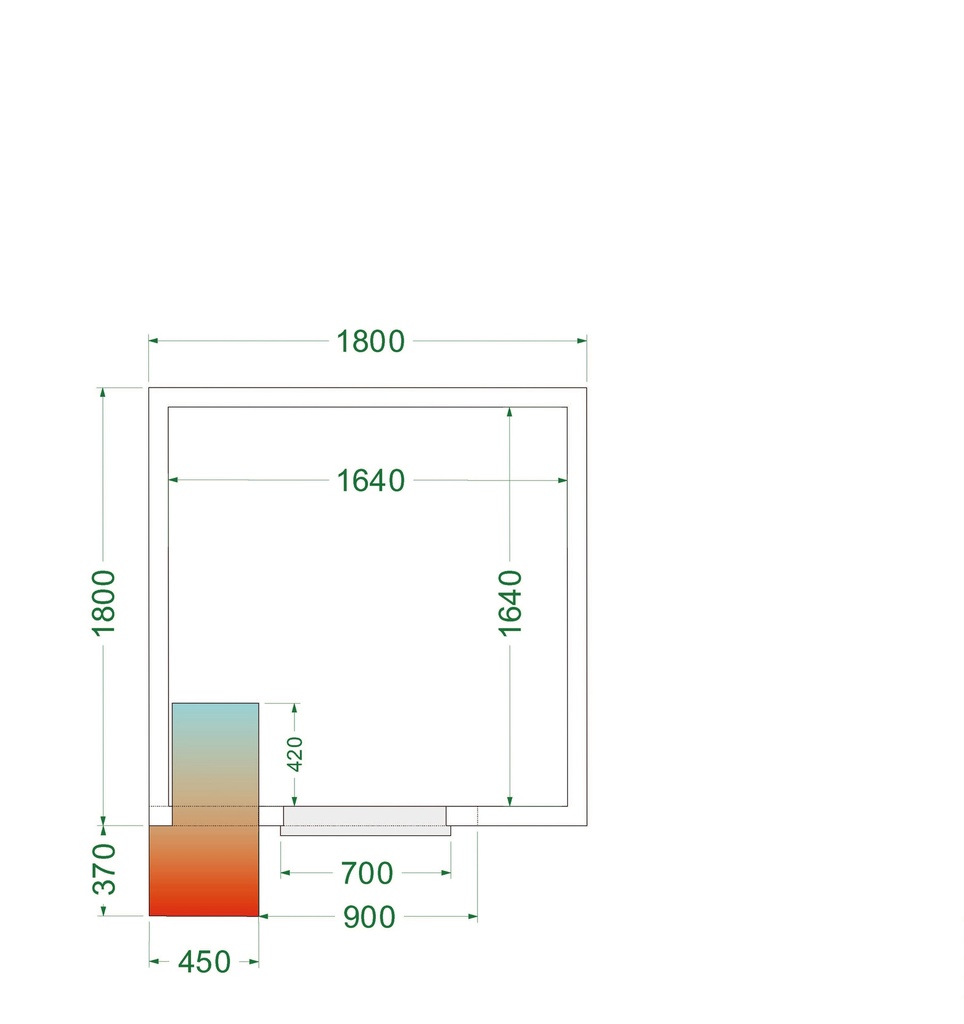 Chambre froide (Complet avec monobloc) CRPF1818