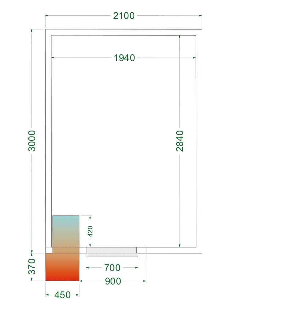 Chambre froide (Complet avec monobloc) CRPF2130