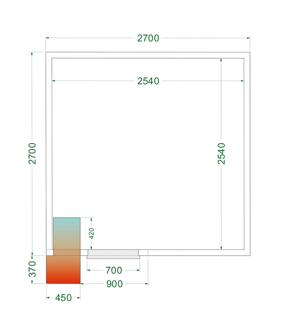 Chambre froide (Complet avec monobloc) CRPF2727