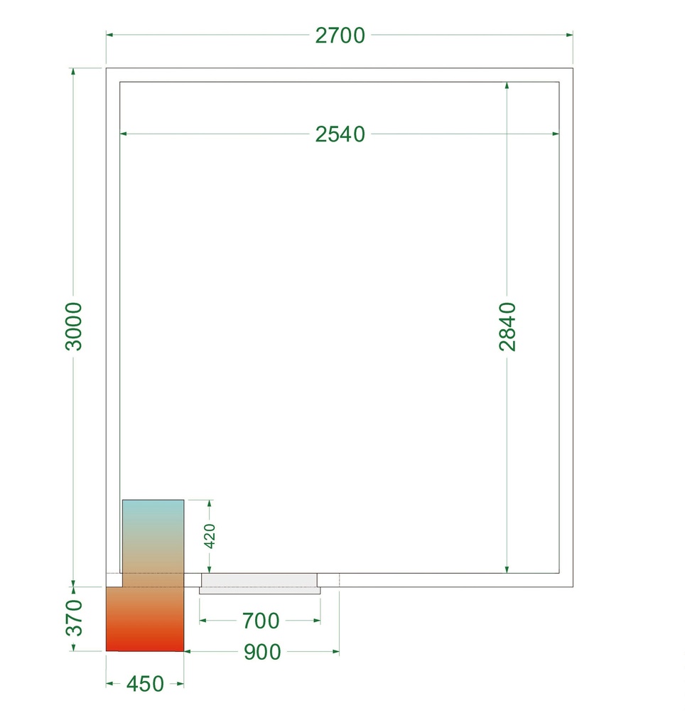 Chambre froide (Complet avec monobloc) CRPF2730