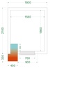 Chambre froide négative  (Complet avec monobloc) CRNF1821