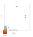 Chambre froide négative  (Complet avec monobloc) CRNF3030WD