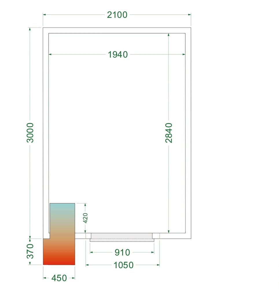 Chambre froide (Complet avec monobloc) CRPF2130WD