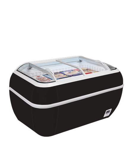 Réfrigérateur / congélateur de supermarché noir TWIN HEAD B-CF