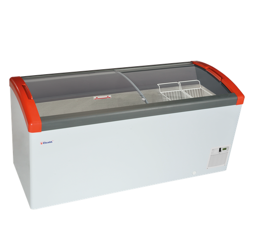 Congélateur coffre couvercles coullisantes Elcold Focus 171 RED